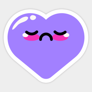 Proud purple heart Sticker